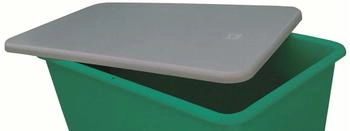 Cemo Flachdeckel für GFK-Rechteckbehälter 550 L und 700 L grau (1172)