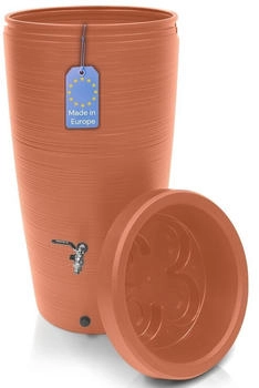 YourCasa Regentonne 240 Liter Aquasplash Messing Wasserhahn & Deckel