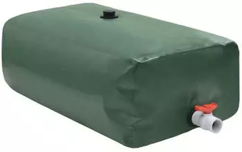 vidaXL Faltbarer Wassertank mit Wasserhahn 360 L PVC Grün (9839.156322)
