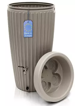 YourCasa 240 Liter Messing Wasserhahn + Deckel sand