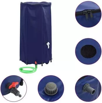 vidaXL Wassertank mit Wasserhahn Faltbar 100 L PVC (156011)