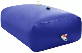 vidaXL Wassertank mit Wasserhahn Faltbar 3000 L PVC (156335)