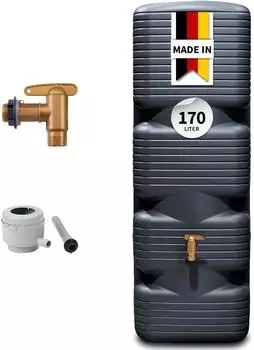 Garantia Quadro-Wandtank-Set 170 Liter grau