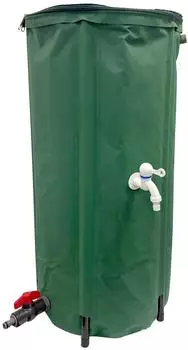 Haushalt International Regentonne faltbar 100L mit Ablaufhahn (44203)