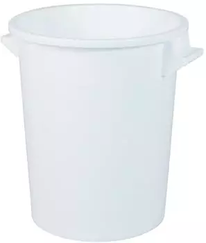 BRB Rundtonne 75L, &Oslash; 495/385mm, H&ouml;he 570mm, wei&szlig;, Kunststoff (22181)
