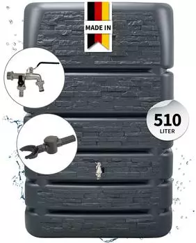 4rain SLIM STONE Komplett-Set 510 L graphite