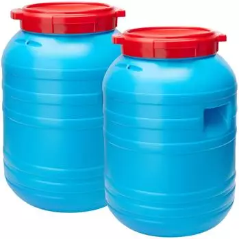 Garronda Plastikfass 30L HDPE lebensmittelecht, 2er-Pack (GD-0055)
