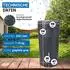 4rain MILO 2in1 Komplett-Set 230 L graphite grey