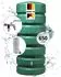 4rain CLASSIC Komplett-Set 650 L dunkelgrün