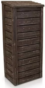 YourCasa Slimline Nordic Holzoptik 230 l 60x40x130cm
