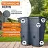 Garantia IBIZA Regentonnen-SET eckig 400 L graphite grey