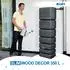 4rain SLIM WOOD Komplett-Set 350 L graphite grey