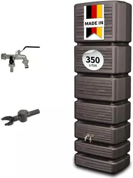 4rain SLIM WOOD Komplett-Set 350 L darkwood