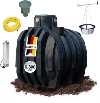 4rain Erdtank-Paket Mono Garten-Comfort 6800 Liter
