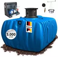 Garantia - 4rain Flat L Flachtank-paket 5000 Liter Haus-premium