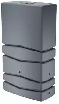 Prosperplast Aqua Tower 350 Liter eckig mit Deckel grau