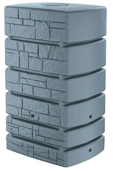 Prosperplast Tower Stone 500 Liter eckig mit Deckel grau