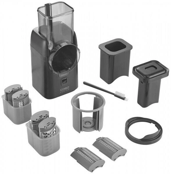 Caso MultiSlicer elektrische 5-in-1 Multireibe schwarz Akkureibe