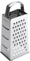 Fiskars 1065589 4-seitige Reibe K&uuml;chenhelfer silber