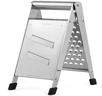 WEISS Weis 12455 Edelstahl Klappreibe Hobel mit 2 Reibefl&auml;chen