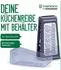 Fackelmann Küchenreibe mit Behälter, Edelstahl & HIPS, spülmaschinengeeignet
