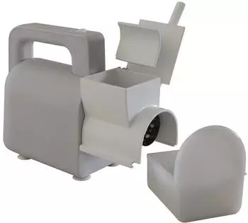Melchioni Family Melchioni Elektrische K&uuml;chenreibe 300W Kompakt Reibe mit Auffangbeh&auml;lter