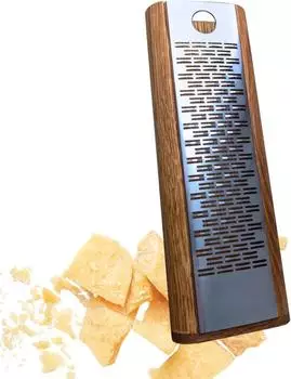 OEM Edelstahl Reibe mit Holzbrett und Eichenholzbehälter