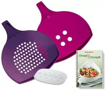 Betty Bossi Spätzlereibe »Knöpfle-Set« Kunststoff (3-St) für Nudelspezialitäten. Zum einfachen Kochen von Chnopfs oder Gnocci