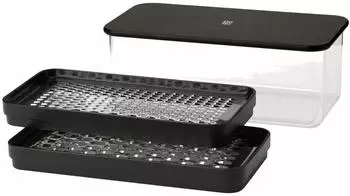 RIG-TiG GRATE-IT Reibe mit Beh&auml;lter Black