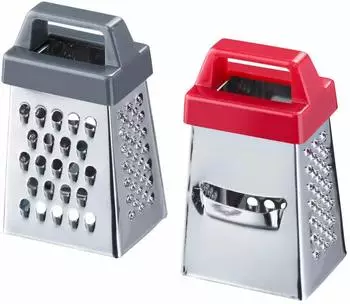 Westmark Mini-Reiben Set, Edelstahl, fein & grob, 2-teilig (116922E3)