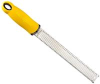Microplane Zester Reibe fein mit Griff Senffarben