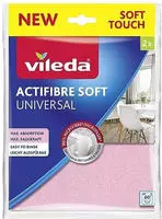 Actifibre Soft Allzwecktuch 2-er Pack, 27 X 32 Cm Universal Mikrofasertuch,
