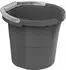 Rotho Putzeimer Daily Skaleneimer 1771308853, grau, aus Kunststoff, rund, 10 Liter
