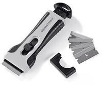 GOURMETmaxx Kochfeldschaber - 13,2 x 5,1 x 2,2 cm - schwarz/grau