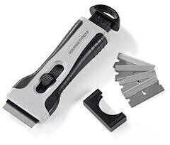 GOURMETmaxx GOURMETmaxx Kochfeldschaber - 13,2 x 5,1 x 2,2 cm - schwarz/grau