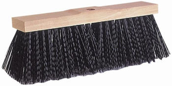 Brück Elaston-Besen schwarz 40 cm Sattelholz, gewellte Borste