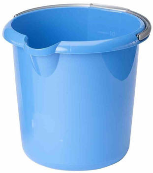 Rival 552-410 Eimer rund 10 Liter mit Ausgu&szlig;, Kunststoff (Farbe zuf&auml;llig)