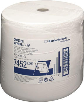 Kimberly-Clark Wischtuch WYPALL L40 7452 L315xB310ca.mm weiß 1-la
