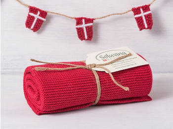 Solwang Handtücher '1 Stück gestricktes Handtuch' Warmes rot