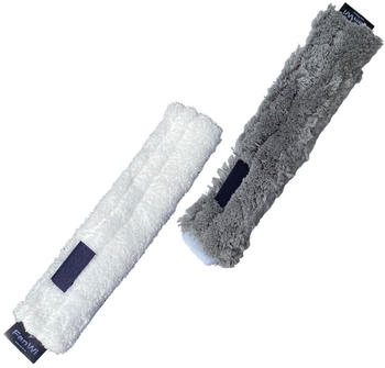 FenWi Ersatz-Wischbezug f&uuml;r Profi Kombi-Fensterwischer im 2er-Set I Putzrolle 25/30cm I Mikrofaser Einwaschbezug f&uuml;r Fensterreiniger