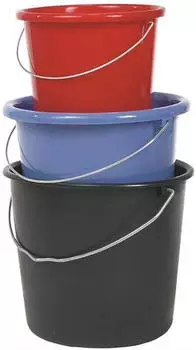 Wisch-Star Haushaltseimer Putzeimer Eimer, konisch, 5 l, rot