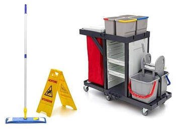 Wisch-Star Reinigungswagen - Set mit Presse Combi 2 Putzwagen