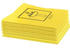 Floorstar Allzwecktuch Piktogramm Waschbecken gelb, Vliestuch, 38 x 38cm, 10 Stück