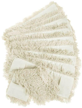Sidco Mopp Bezug 10 x Baumwolle Premium Wischmopp 40 cm