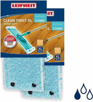 Leifheit 2er Set Wischbezug CLEAN TWIST XL super soft 55164