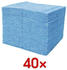 Nordvlies WIPEX-FSW SPEZIAL blau, Lebensmittelbereich Pack je 20 Tücher, 40x38 cm, Z-gefaltet, Tagestuch