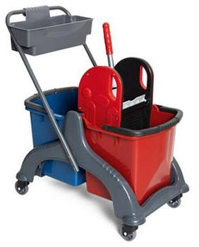 Wisch-Star Doppelfahrwagen Robert 2x25 Liter Kunststoff mit Korb