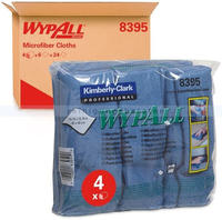 WYPALL* Reinigungstuch, Mikrofaser, 40 x 40 cm, blau (6 St&uuml;ck), Sie erhalten 1