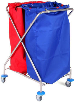 Floorstar Papierwagen, verchromt 2 x 120 Liter 1 Stück
