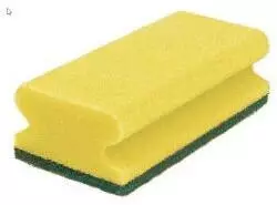 Sito Vliesschwamm Topfreiniger extra gro&szlig; gelb-gr&uuml;n 15x9x4,5 cm, gro&szlig;er Reinigungsschwamm vielseitig einsetzbar
